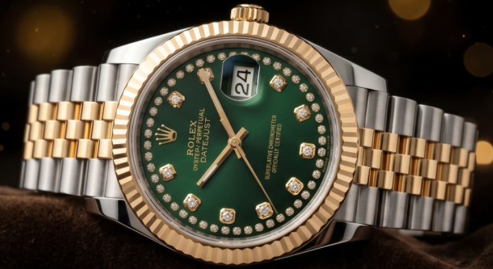 Timique Verdant Heritage Datejust - Green Diamond Dial.
