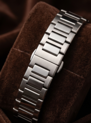 HONMIN Dark Grey Textured Dial Stainless Steel Watch