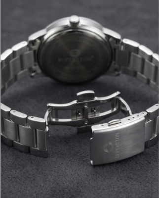 SUPERSTON All-Silver Stainless Steel Watch