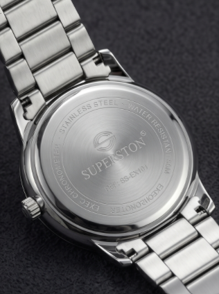 SUPERSTON All-Silver Stainless Steel Watch