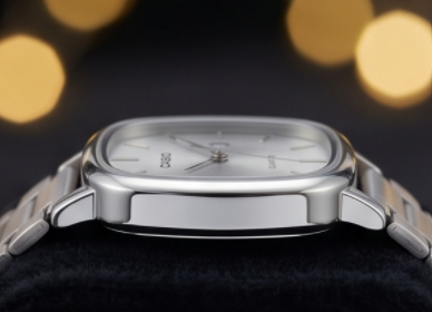 CASIO Silver Shadow Cushion Quartz